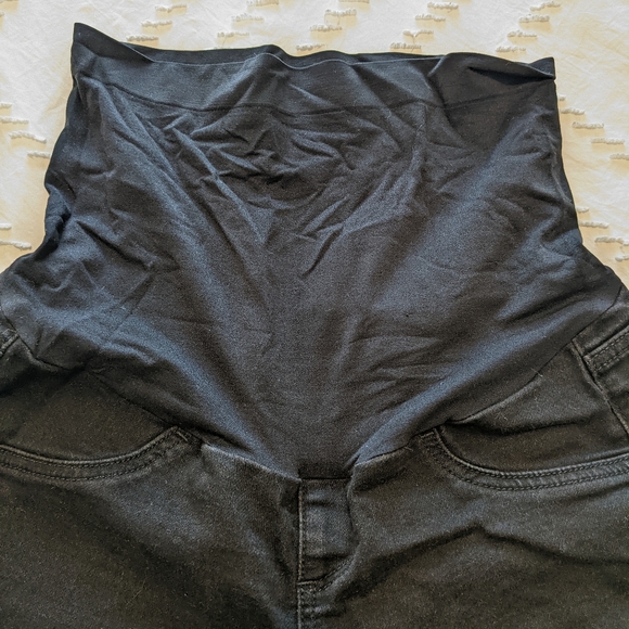 Maternity black jeggings a*glow size 6 - Picture 3 of 6